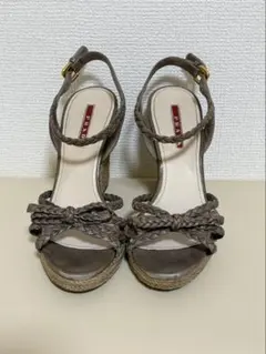 PRADA ウェッジサンダル　35.5のサムネイル