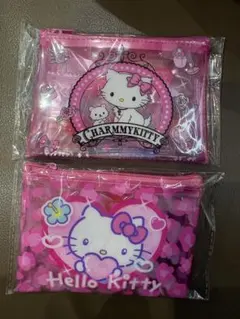 サンリオキャンディ入りフラットポーチ チャーミーキティ＆ハローキティ 2個セット