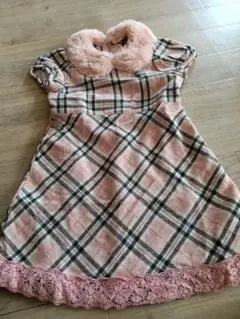 mezzo piano チェック柄ワンピース 130