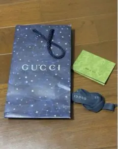 GUCCI 星空デザイン ショップ袋 メッセージカード