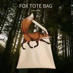 未使用♡EMMA GRAND キツネ刺繍PUレザートートバッグ