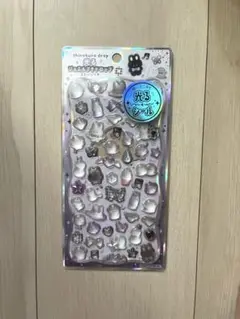【正規品】光るジュエルプチドロップシール　ストーン付き　うさぎ　おばけ