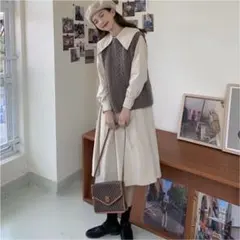 SONA ソニョナラ ロング ワンピース ベスト 2点セット