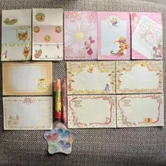 値下げしました【中古】ディズニー　プーさん　ミッキー　消しゴム　メモ帳　バラメモ