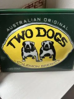 TWO DOGS LEMON BREW ブリキ看板 ネオンライト