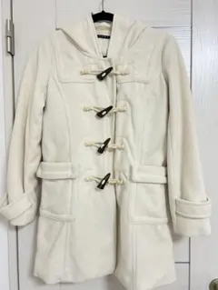 ダッフルコート　ホワイト/アイボリー