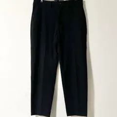 美品 M GU イージーアンクルパンツ スリムテーパード ブラック