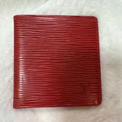 Louis Vuitton エピレザー 二つ折り財布 赤