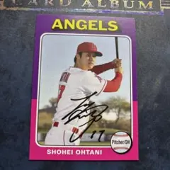 2019 Topps Archives 75年デザイン プリントサイン 大谷翔平