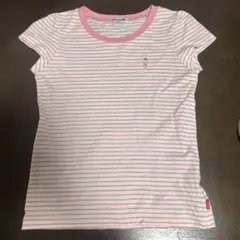 ミキハウス 半袖Tシャツ キッズ ボーダー 女の子　サイズ1(140くらい)
