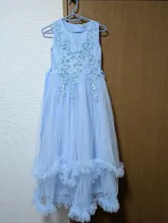 水色ロングドレス 140サイズ
