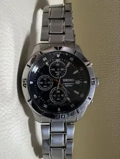 セイコー クロノグラフ 腕時計 ブラック