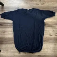 Acne＊ネイビー 半袖ロングニットのサムネイル
