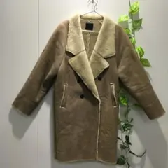 LENOボアコート リバーシブル ベージュ - メルカリ