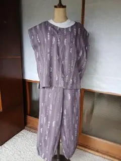 ハンドメイド 藍染柔道着リメイク ベスト ジレ ユニセックス 
