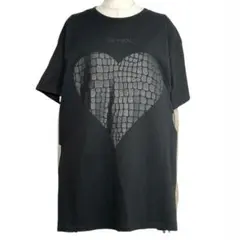 ✨美品✨FICTION TOKYO　クロコハート　Tシャツ　フリーサイズ　黒のサムネイル