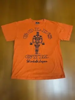 GOLD'S GYM ゴールドジム 新神戸 Tシャツ オレンジ Mサイズ