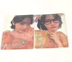 FRUITS ZIPPER 鎮西寿々歌 クリアトレカ ２点セット売り