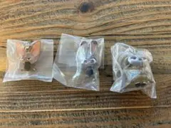 ズートピア　めじるしアクセサリー　ガチャ　3点セット　新品未開封