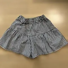 GU チェック柄 キュロット　130