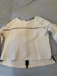 ZARA BASIC ホワイト 長袖 トップス Lのサムネイル