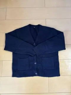 ユニクロキッズ スフレヤーンカーディガン 150 紺