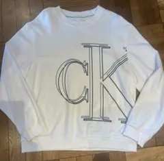 Calvin Klein Jeans トレーナー Lサイズ ホワイト