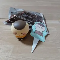 COCO'S×ちいかわ　ソフビ　ピック　くりまんじゅう　ココス