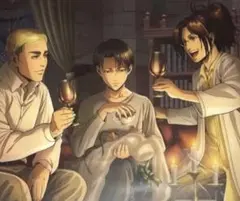 進撃の巨人　クリアファイル　リヴァイ バースデー12.25 ✨エルヴィンハンジ