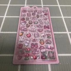 ボンボンドロップシール　ももいろボンボン　うさぎ