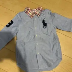♪ Ralph Lauren 長袖ポロシャツ 襟り替えデザイン S
