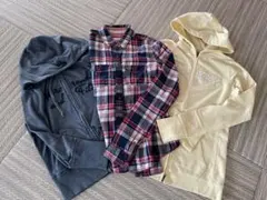 パーカー、シャツ３枚セット　古着　アバクロ　ホリスター