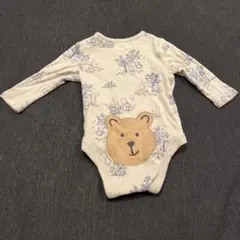 GAP ベージュくまさんロンパース　3-6m