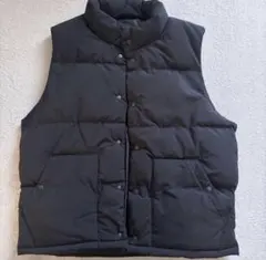 JOSEPH ジョセフオム ワンポイントレザー ダウンベスト ブラック 46