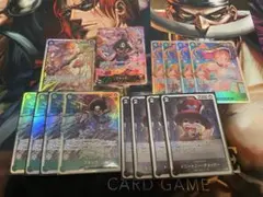 ワンピースカード　神の島の冒険　ブルック　ナミSR 黒緑デッキパーツ