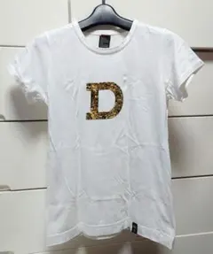 Dロゴ スパンコール Tシャツ ホワイトのサムネイル