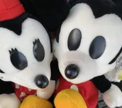 東京ディズニー ミッキーミニーぬいぐるみ レトロ
