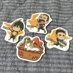 スシロー×ハイキュー‼︎ コラボ限定ピック&ステッカー　4枚セット