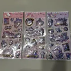 サンリオ　キラキラカプセルシール　マイメロ　クロミ　キティ3セット・正規品
