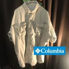 ColumbiaPFG フィッシングシャツ 半袖 ベージュ アウトドア キャンプのサムネイル