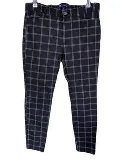 (美品)Gap スリムシティ ブラック/ホワイトチェックのサムネイル