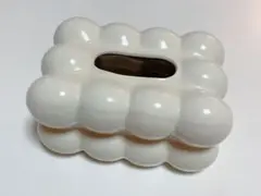 ホワイトセラミックティッシュボックス