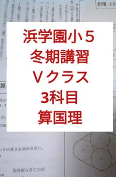 本日のみ値下げ❗祝❕合格値下げ❕浜学園　【最新版】無記入☆小５　算数セット 2025年最新】浜学園 小5の人気アイテム - メルカリ
