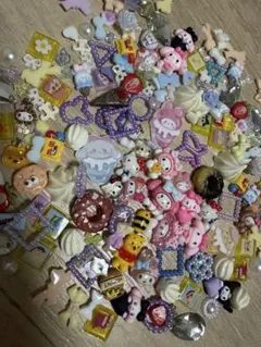 58.デコパーツ まとめ売り キャラクター スイーツ リボン