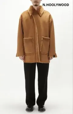 MUJI Labo】25AW 新品 紳士 カシミヤ混ショートステンカラーコート