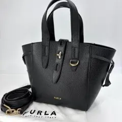 【超美品✨】現行 フルラ ネット ミニショルダー 2Wey ハンドバック 969