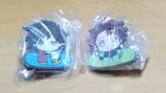 鬼滅の刃 キャラばんちょうこう ヘアクリップ 壱 ガチャポン 2点セット