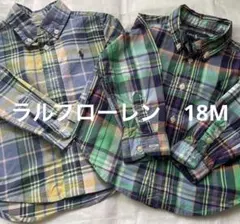 Ralph Lauren チェックシャツ 18M 2枚