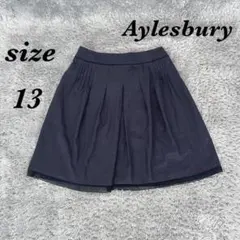 Aylesbury アリスバーリー (13) ひざ丈プリーツスカート 裏地付のサムネイル