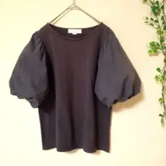 621 B:MING by BEAMS バルーンスリーブ Tシャツ こげ茶色 M